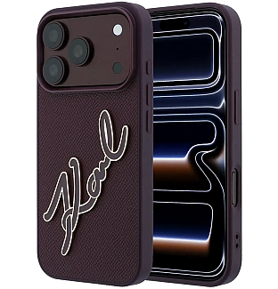 قاب کارل لاگرفلد Karl Lagerfel Leather Big Signature Resin Logo